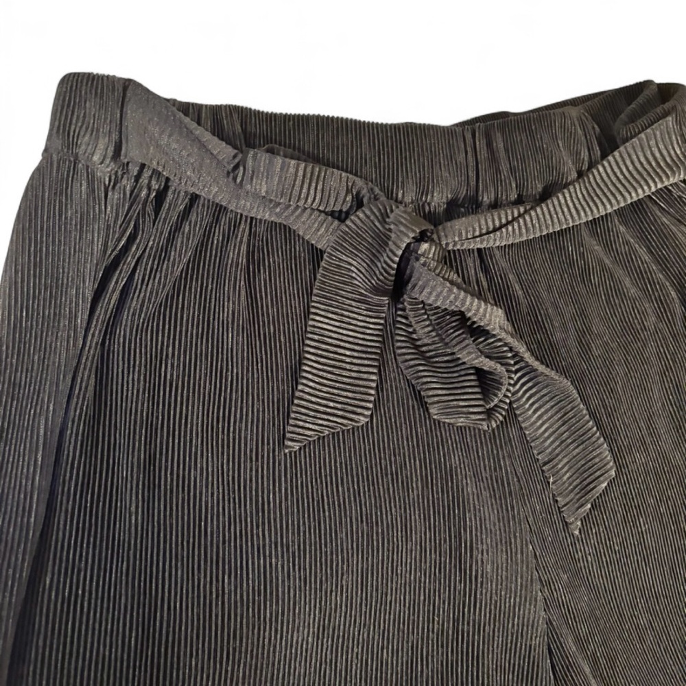 Ellen Tracy Women’s Medium Navy Smocked Waist Wide Leg Pants - Picture 3 of 6